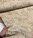 naturel embroidery flowers - linnen rayon mix