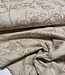 naturel embroidery flowers - linnen rayon mix