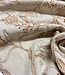 naturel embroidery flowers - linnen rayon mix