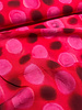 A la Ville fuchsia red spots - viscose slub