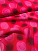 A la Ville fuchsia red spots - viscose slub