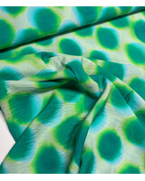 A la Ville blue green spots - viscose slub
