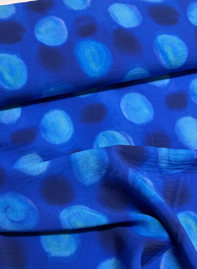 A la Ville blue spots - viscose slub