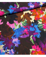 A la Ville painterly floral - katoen