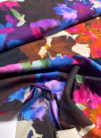 A la Ville painterly floral - cotton