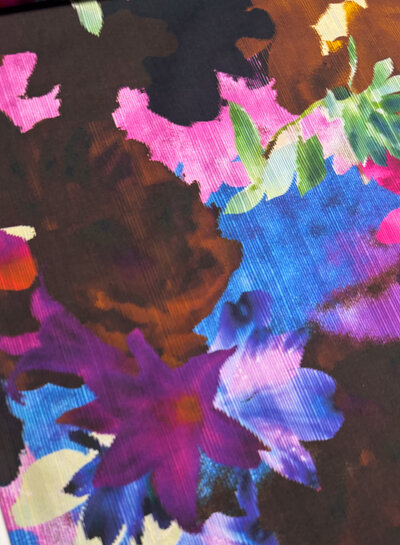 A la Ville painterly floral - cotton