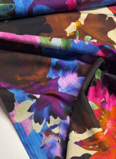 A la Ville painterly floral - cotton