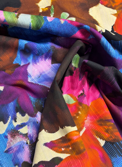 A la Ville painterly floral - katoen