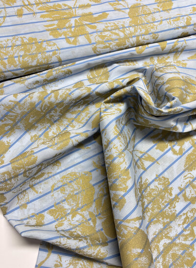 A la Ville touch of gold - stiffer tencel - Knipmode