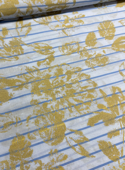 A la Ville touch of gold - stijvere tencel - Knipmode