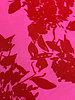 A la Ville red print on fuchsia - viscose slub - Knipmode
