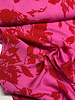 A la Ville rode print op fuchsia - viscose slub - Knipmode