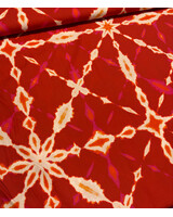 A la Ville rode batik - zachte katoen