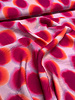A la Ville fuchsia lilac spots - viscose slub