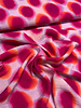 A la Ville fuchsia lilac spots - viscose slub