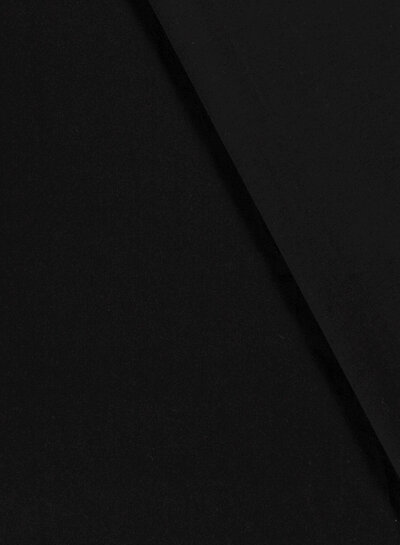 zwart - washed cotton twill met een beetje elasthan