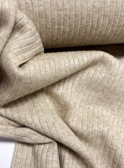 sand prachtige viscose rib knit - breisel