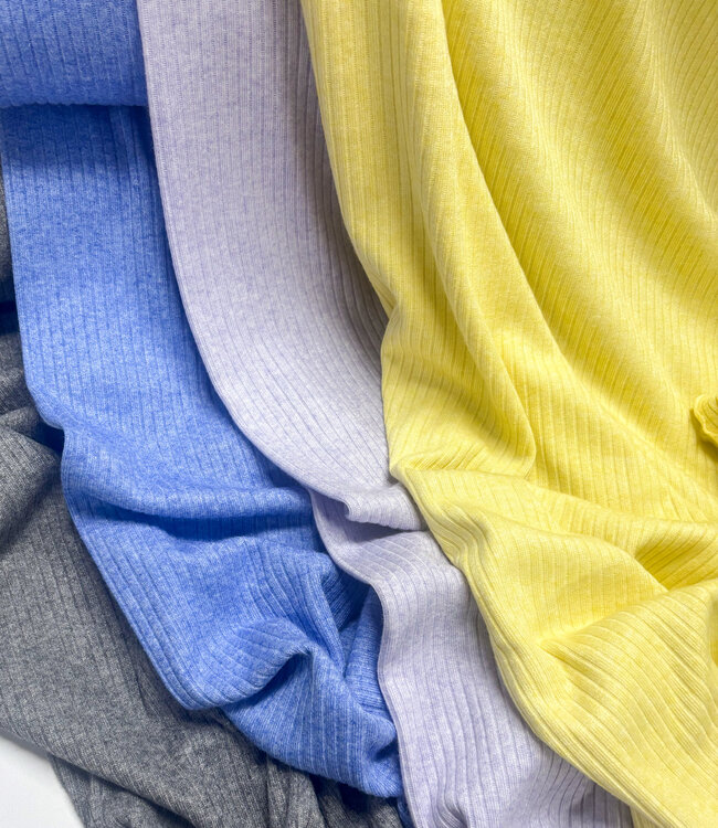 lila prachtige viscose rib knit - breisel