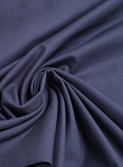 indigo blue gabardine - washed cotton twill with a little elastane