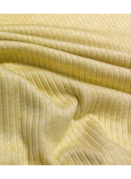 soft yellow beautiful viscose rib knit - knitwear