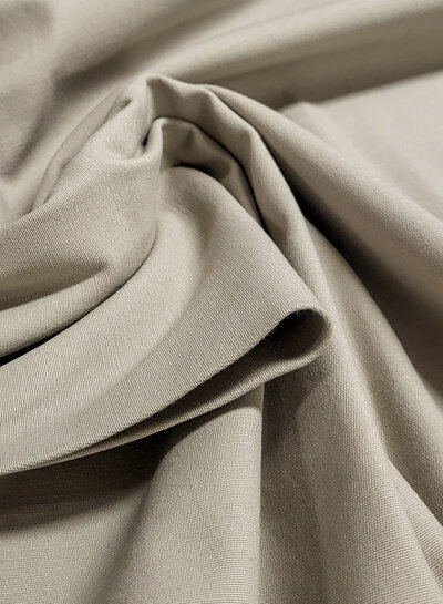 zand - washed cotton twill met een beetje elasthan