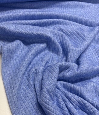 blue beautiful viscose rib knit - knitwear