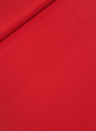rood - washed cotton twill met een beetje elasthan