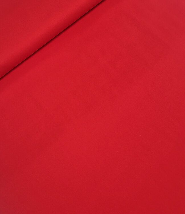 rood - washed cotton twill met een beetje elasthan