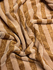 roze / caramel strepen - bamboe badstof