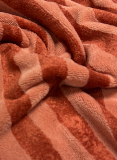 pink/marsala stripes - bamboo terry cloth
