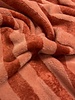 roze/marsala strepen - bamboe badstof