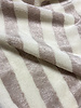 ecru/gray stripes - bamboo terry cloth