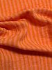 perzik/Mandarijn streepjes double face - double gauze/tetra