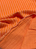 peach/mandarin stripes double face - double gauze/tetra