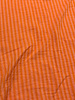 peach/mandarin stripes double face - double gauze/tetra