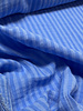 sky blue stripes double face - double gauze/tetra