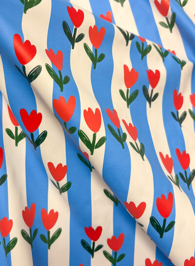tulips - PUL waterproof fabric