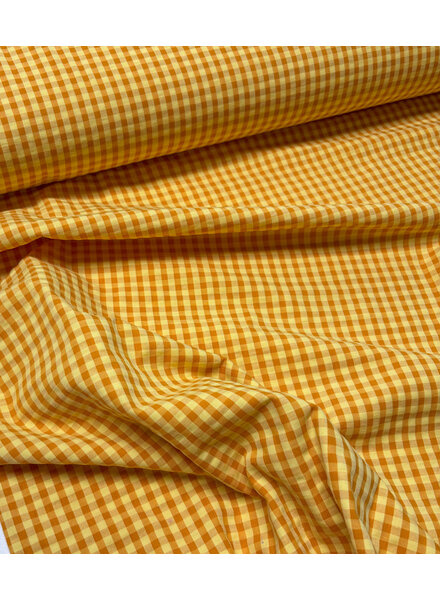 yellow checkered seersucker