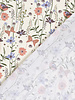 flowers and butterflies - beautiful poplin cotton