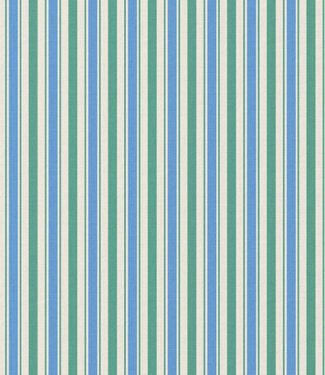 stripes balsam green and blue - cotton