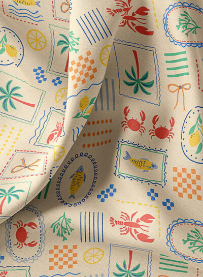 sunny seaside - cotton