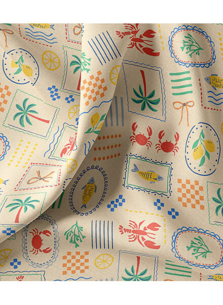 sunny seaside - cotton