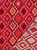 red abstract print - viscose