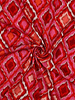 red abstract print - viscose
