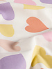 colored hearts - cotton poplin