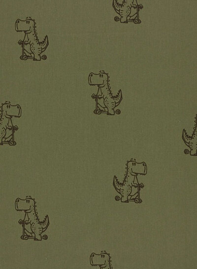 dinosaurussen - poplin katoen