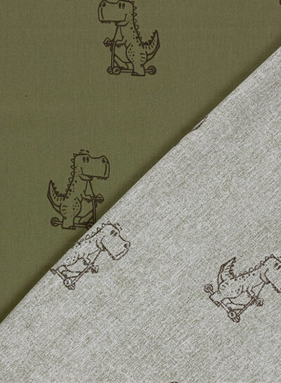 dinosaurussen - poplin katoen