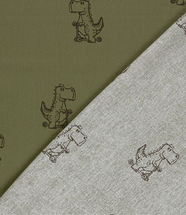 dinosaurussen - poplin katoen