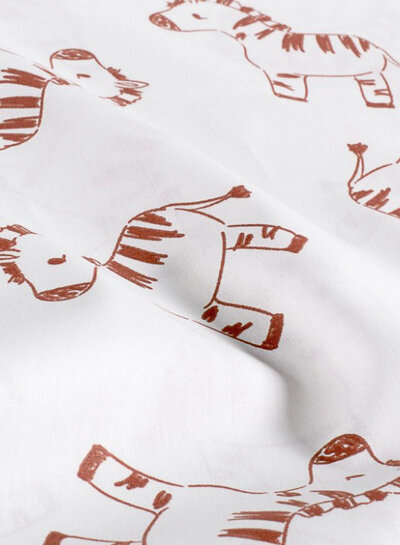zebra's - poplin katoen