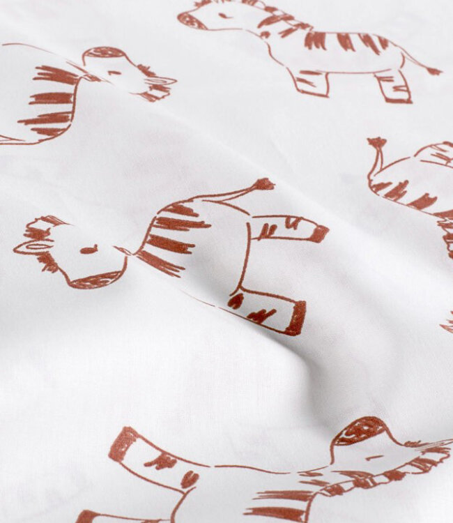 zebra's - poplin katoen